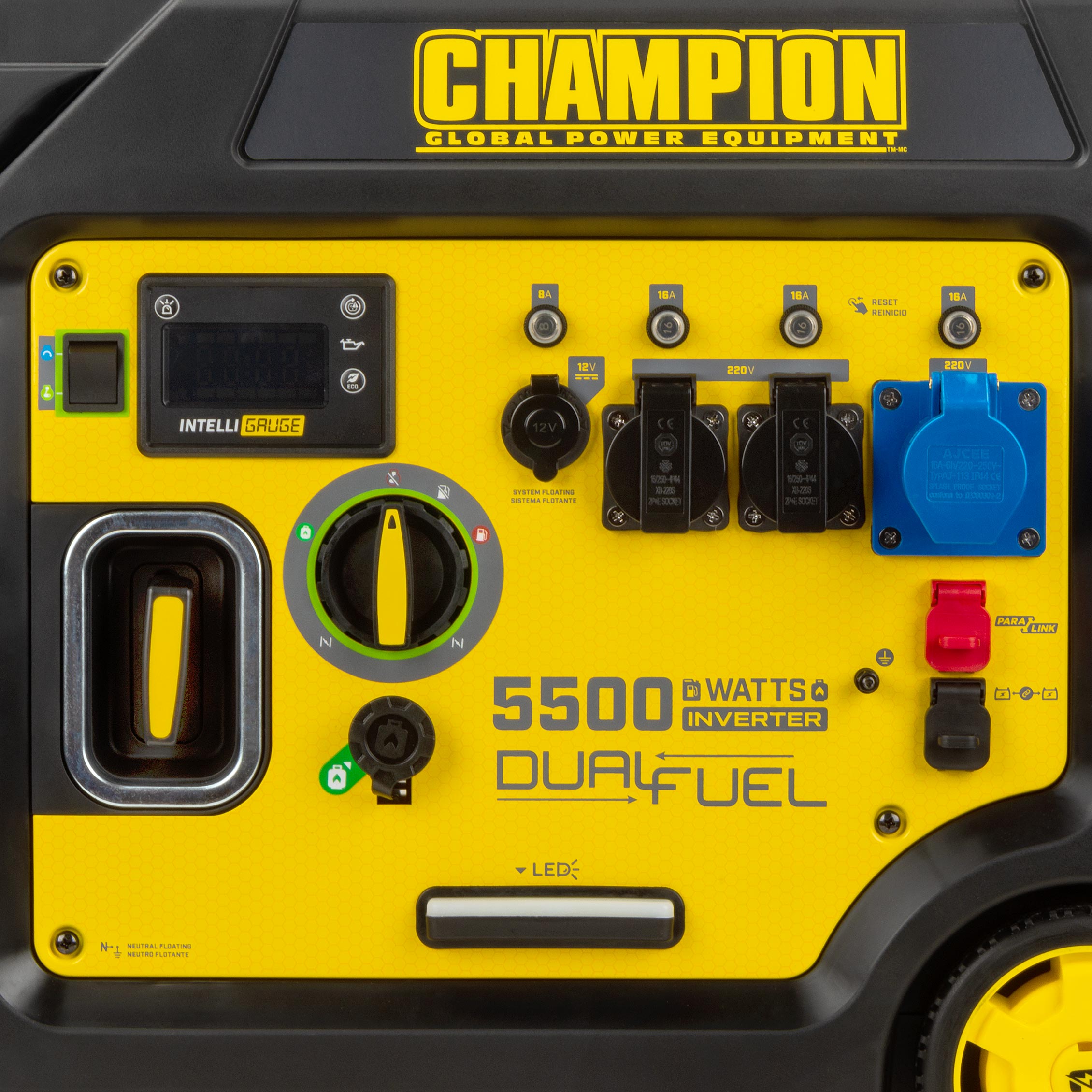 CHAMPION ДВОПАЛИВНИЙ ІНВЕРТОРНИЙ ГЕНЕРАТОР ЗАКРИТОГО ТИПУ 5500Вт 501003-UA - Зображення 3