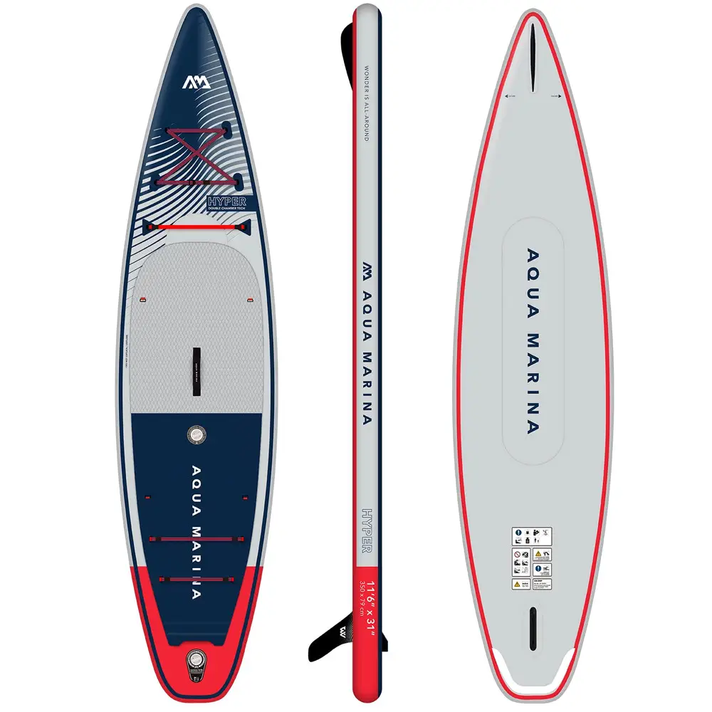 BT-23HY02 SUP доска Hyper (Navy) – Touring iSUP, 3.81m/15cm 12’6″ Aquamarina - Зображення 2