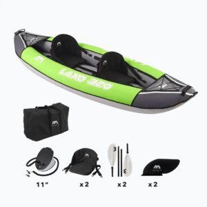 Надувний каяк Aqua Marina LAXO LA-320. Купити двомісний каяк для плавання Aqua Marina, довжина 3,2 метра.