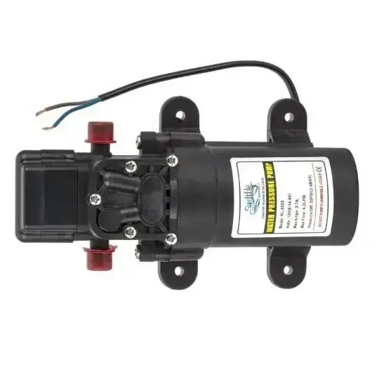 Насос Fuan діафрагмовий RL-2202 4.3 л/хв 55 PSI 12V 2.7A для автоматичного водопостачання та поливу - Зображення 2