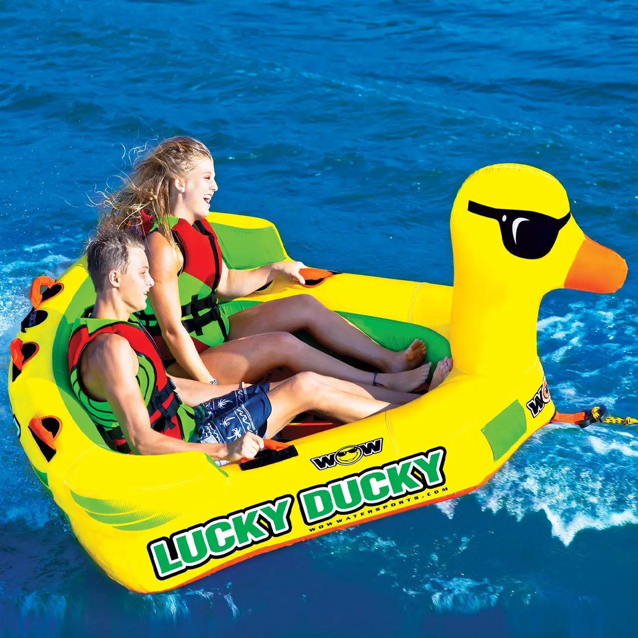 Тюбінг (плюшка) Lucky Ducky 2P Towable на дві особи – буксируваний балон для катера, човна та гідроцикла - Зображення 2