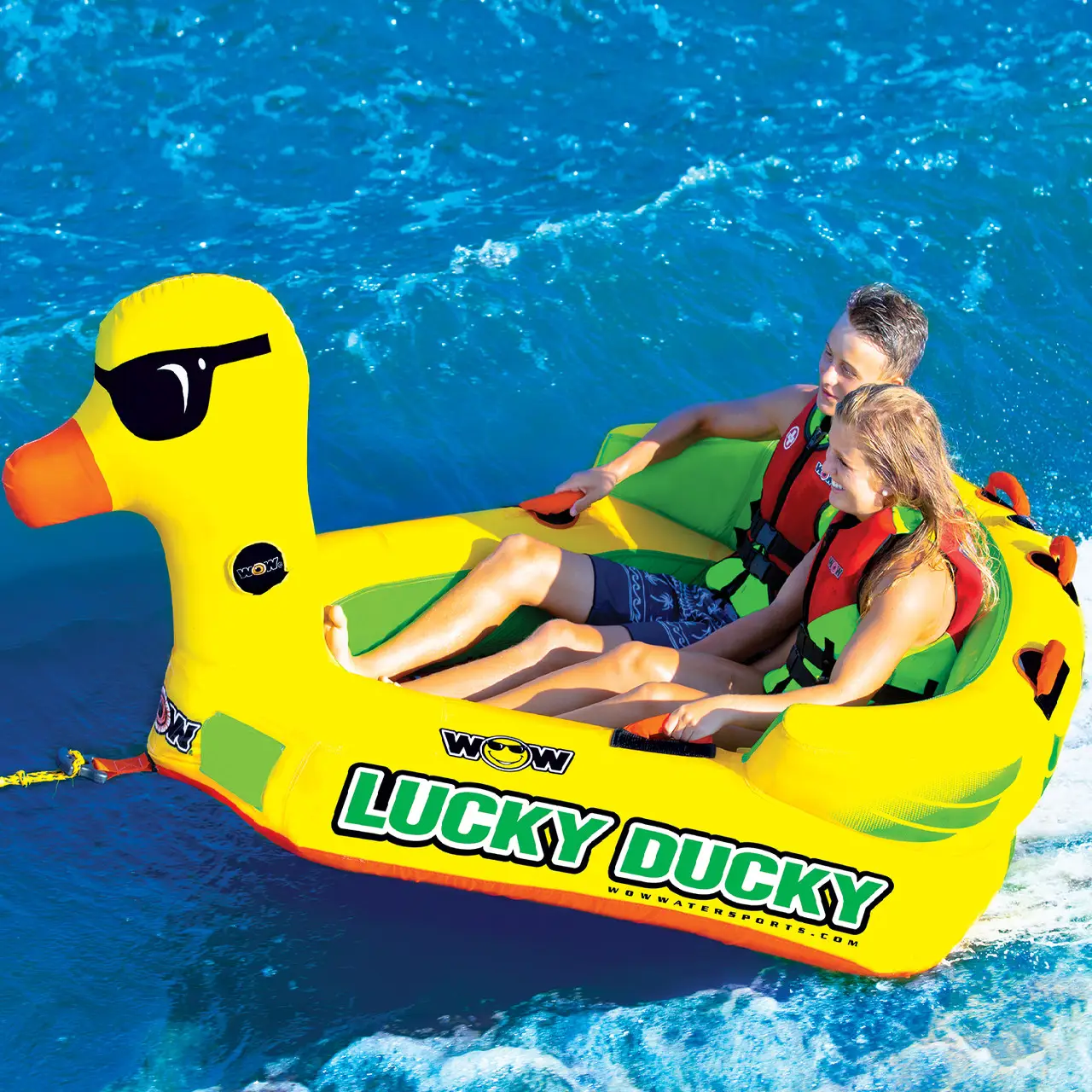 Тюбінг (плюшка) Lucky Ducky 2P Towable на дві особи – буксируваний балон для катера, човна та гідроцикла