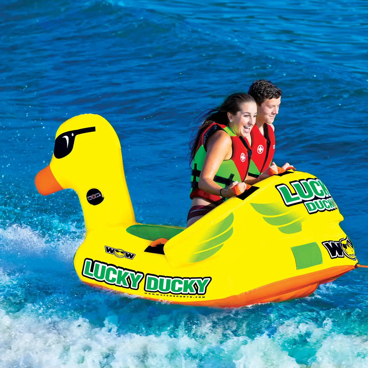 Тюбінг (плюшка) Lucky Ducky 2P Towable на дві особи – буксируваний балон для катера, човна та гідроцикла - Зображення 3
