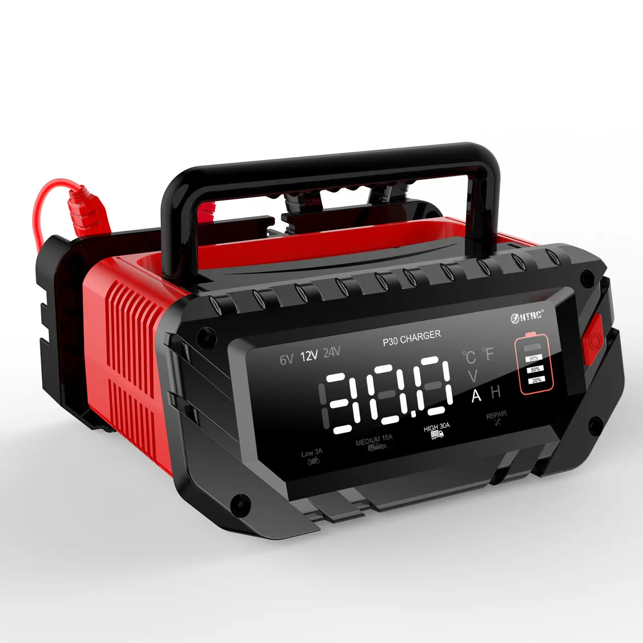 Зарядний пристрій розумний HTRC 30A (6V/12V/24V) для LiFePO4, AGM, Lead-Acid