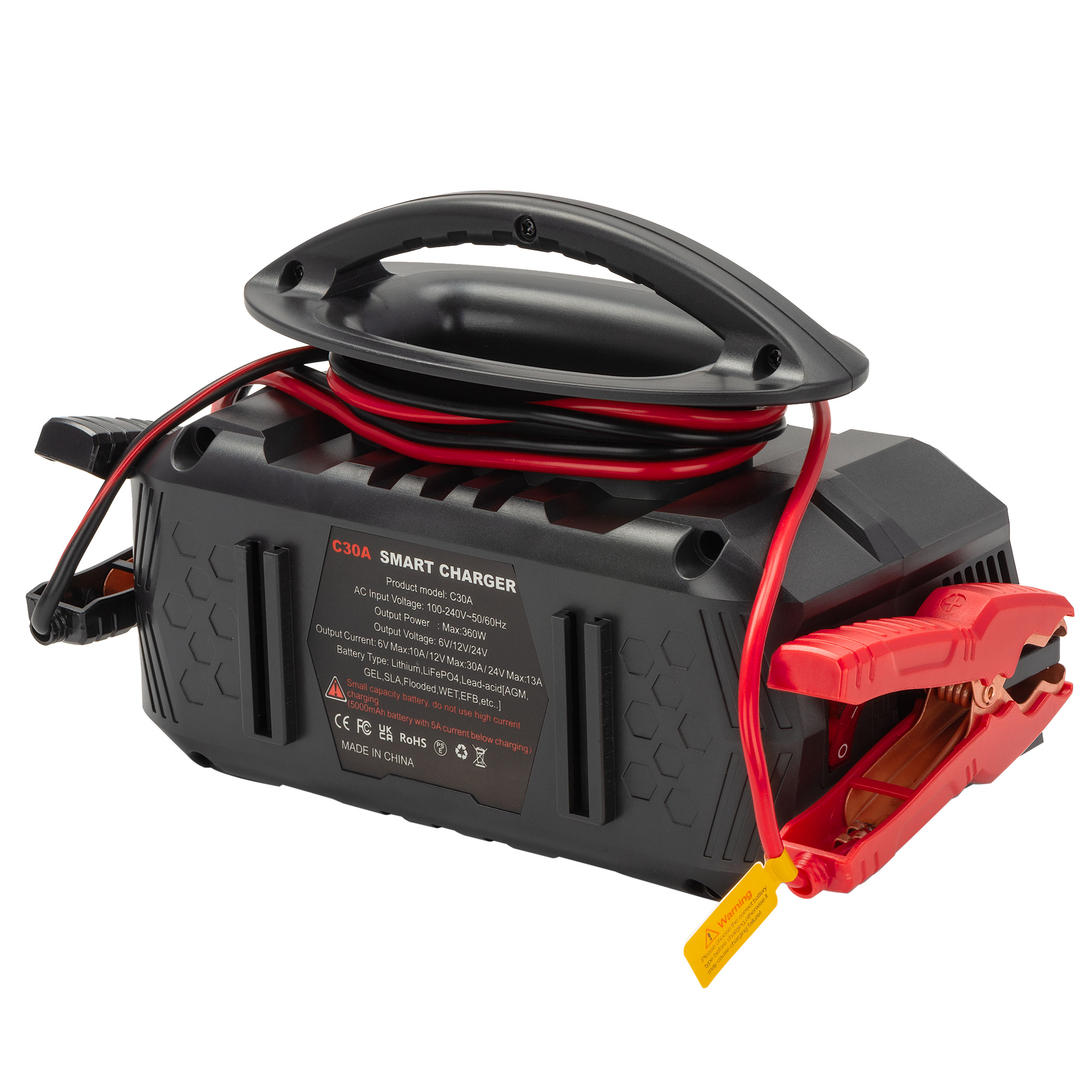 Зарядний пристрій розумний HTRC 30A (6V/12V/24V) для LiFePO4, AGM, Lead-Acid - Зображення 2